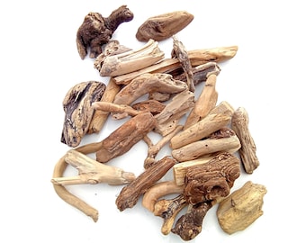 Driftwood pieces chunks. 100 pcs. Beach Flow wood. 70 - 120 mm (2.75" - 4.72") DIY Craft Supply