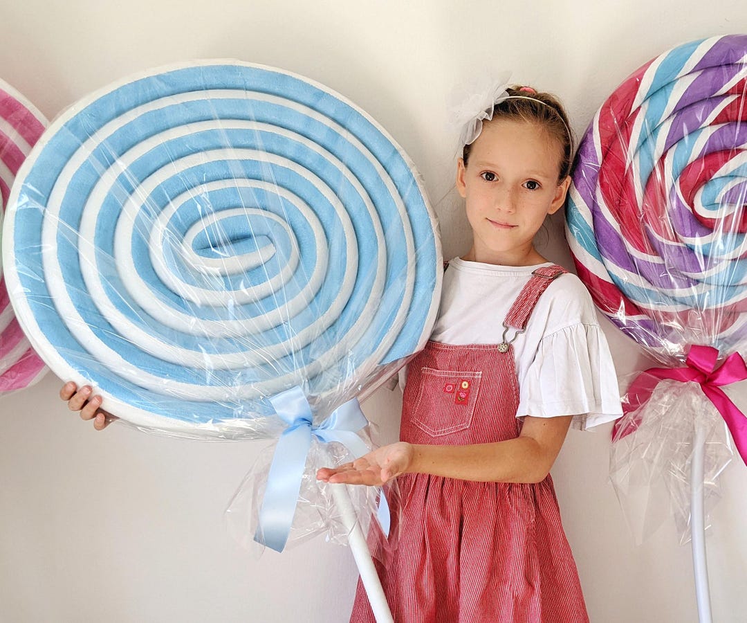 Giant Fake Lollipop - Candy Land Prop - Colorful Large Lollipop / Lollipop  Props / Fake Candy Candyland Decoration / Party Props Barbie Pink - Etsy, image size:1080x900