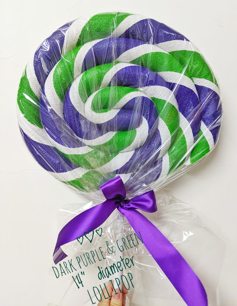 Large Candy Props Giant Fake Lollipop - Candy Land Prop - Christmas Lollipop / Candy ...