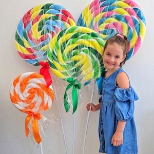 Riesen Lollipop Deko - Candy Land Prop / Candyland Dekoration / Riesige Lollipop Deko / Outdoor Deko / Bonbon Dekoration