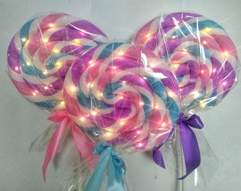 Lighted lollipop decoration / Candyland Decoration / Lighted Candy props - Cosplay Props Giant Sweets - Candy shop / Giant fake lollipop