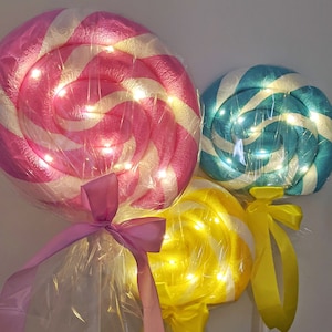 Riesen Fake Lollipop - Oversize Candy Requisiten - Bunte Lollipop / Lollipop props / Fake Candy Candyland Dekoration / Party Candy Deko