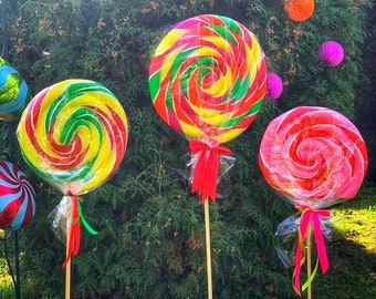 Giant lollipop prop / Oversized lollipop decoration / Giant Candy / Candyland Decoration / Candy Shop Decor / Cosplay Props / Giant Sweets
