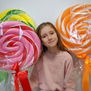 Giant fake Lollipop - Candy Land Prop / Candy party / Giant Lollipop Props / Fake Sweets / Outdoor Decoration / Baby shower Candy Decoration