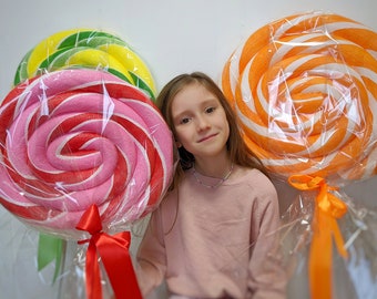 Giant fake Lollipop - Candy Land Prop / Candy party / Giant Lollipop Props / Fake Sweets / Outdoor Decoration / Baby shower Candy Decoration