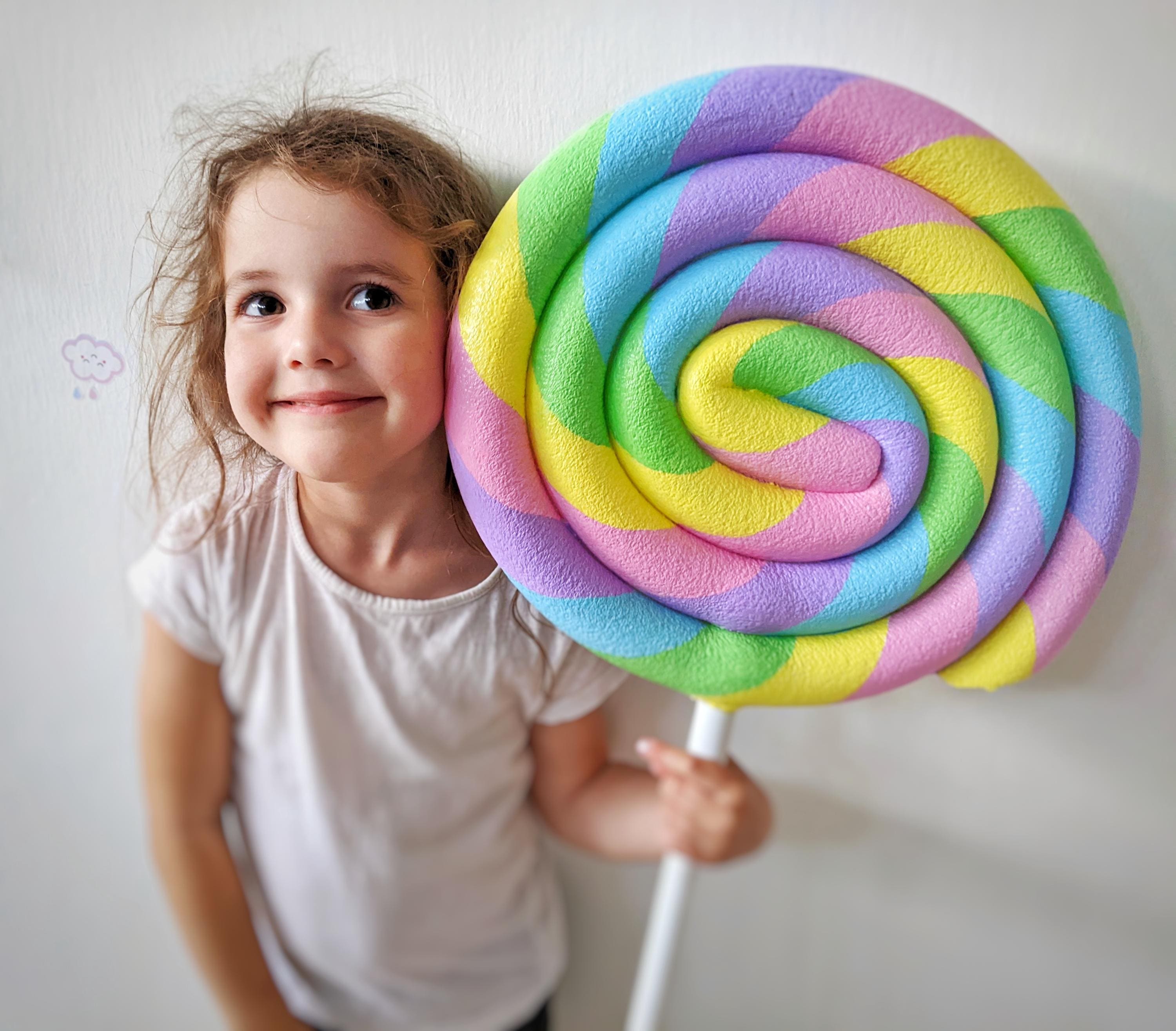 Giant fake lollipop 