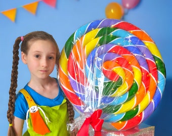 Giant rainbow lollipop props / Candy decoration /Candyland decorations / Candy land Decor / giant lollipop props / Oversize candy decoration