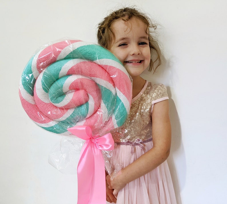 Giant fake lollipop Candy land prop / Lollipop props / Candy shop prop / Candyland Decoration / Party decor / Candy props Giant lolly Pink&mint