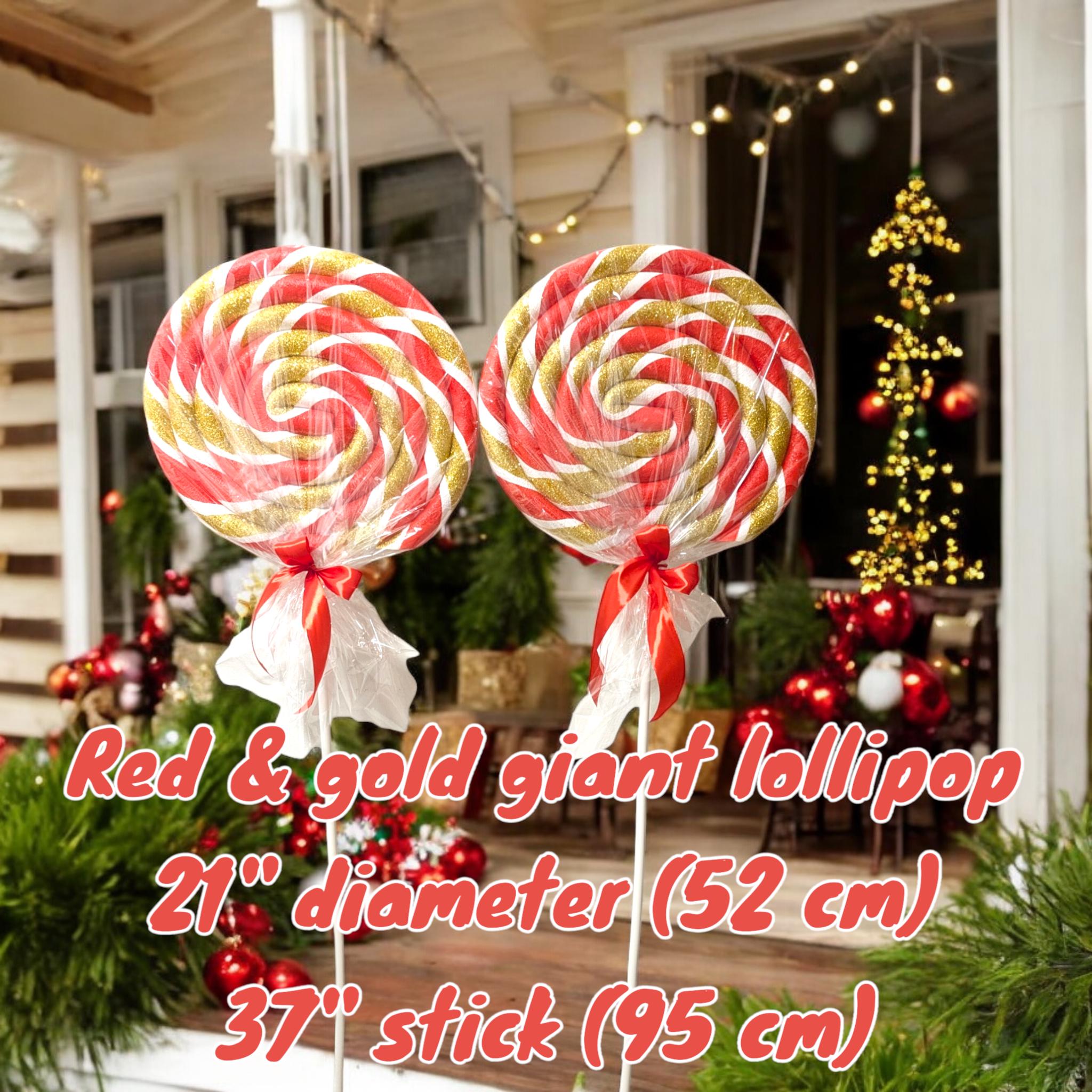 Ornements De Noël Sucettes - Lot De 4 Pièces En Mousse Et Polyester, 21 Cm, Rouge Et Blanc, Pour Sapin Ou Déco Salon
