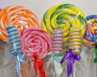 Giant lollipop Prop / Fake Giant Lollipop / Candyland Party Decoration /Candy shop decoration - Swirled Lollipop Cosplay Props Giant Sweets