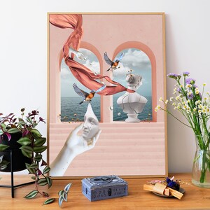 Healing | Collage Poster | Digital Collage Print | Surreal Art Print | Abstract Fantasy Art | Surreal Digital Art | Collage Wall Art