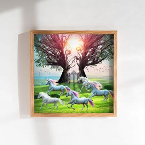 Abstract Freedom Surreal Fantasy COLLAGE POSTER – Couple Collage Wall Art For Interior Decoration