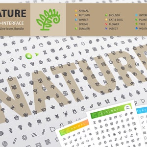 Nature 700+ Line Icons Bundle