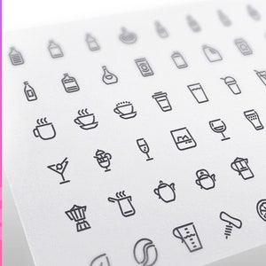 Drink Line Icons Set