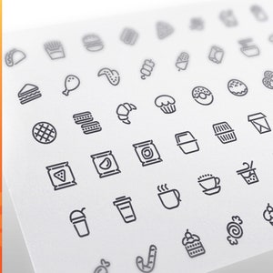 Fastfood Line Icons Set
