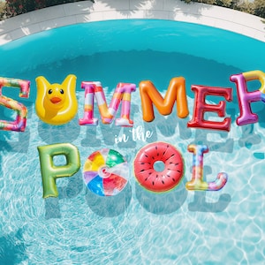 Summer In Pool - Color Font