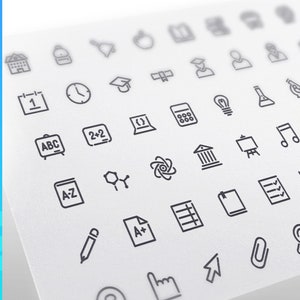 Education Line Icons Set