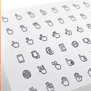 Gesture Line Icons Set