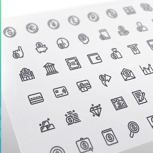 Finance Line Icons Set