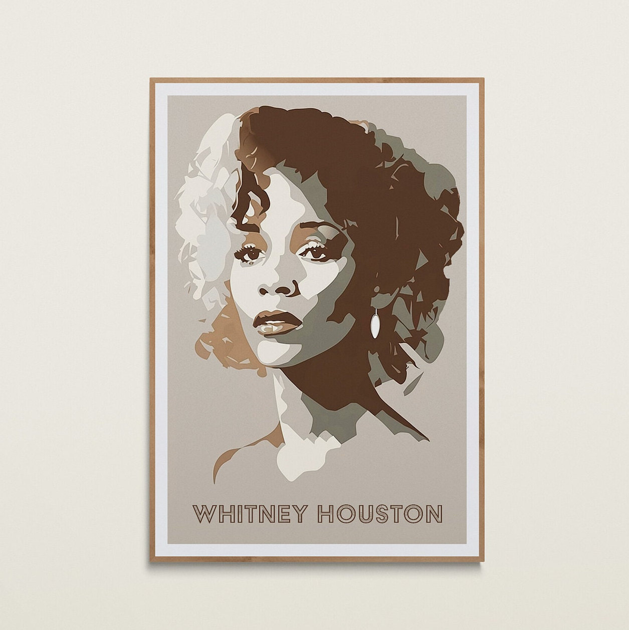 Whitney Houston Tote Bag  1988 World Tour Poster Image Whitney