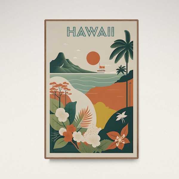 Hawaiian Wall Art Etsy