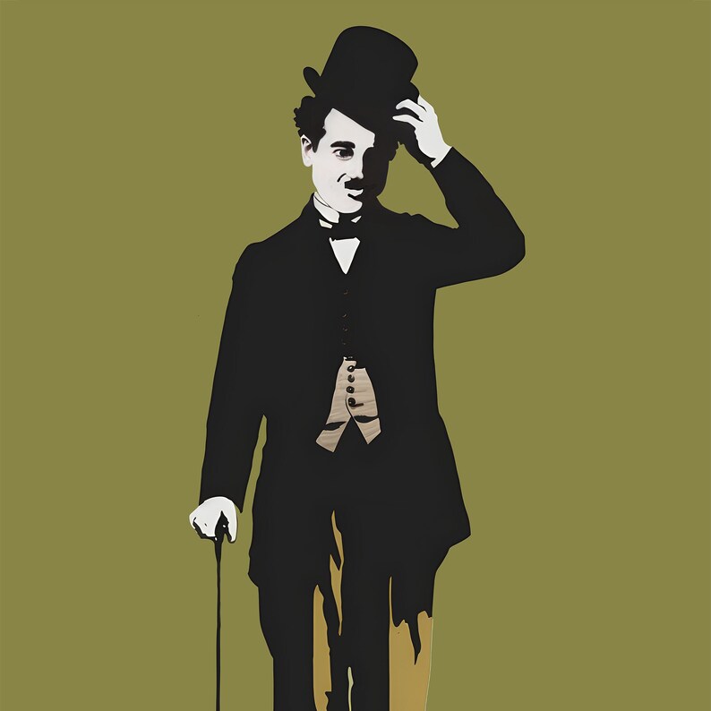 Charlie Chaplin Print Vintage Movie Wall Art Charlie Chaplin Poster ...