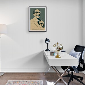 Groucho Marx Print | Vintage Movie Wall Art | Groucho Marx  Poster | The Marx Brothers | Comedy Classic