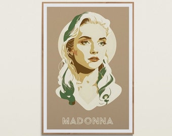 Madonna Print | Music Wall Art | Madonna Wall Print | Boho Wall Art | Pop Wall Decor | Madonna Wall Decor