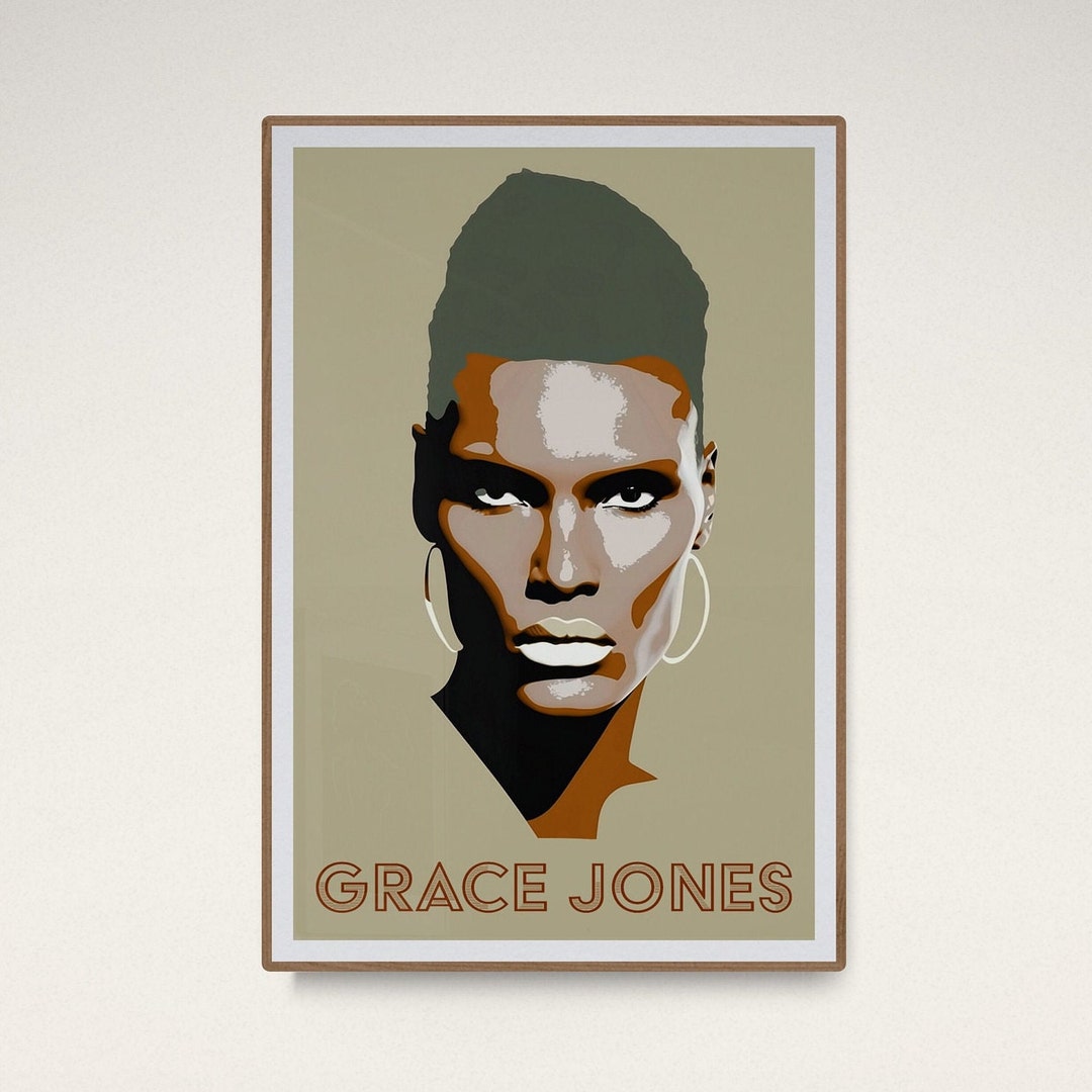 Grace Jones Art Print Vintage Wall Art Soul Singer Print Etsy