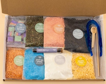 Children's Potion Kit - Ocean Potion, under the sea, water play. Fizz, pop, experiment.