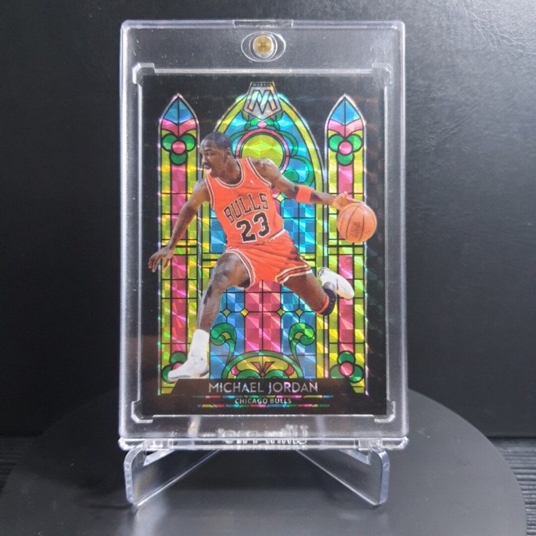 2020 Custom Basketball Card Mosaic Stained Glass 23A Michael Jordan Etsy