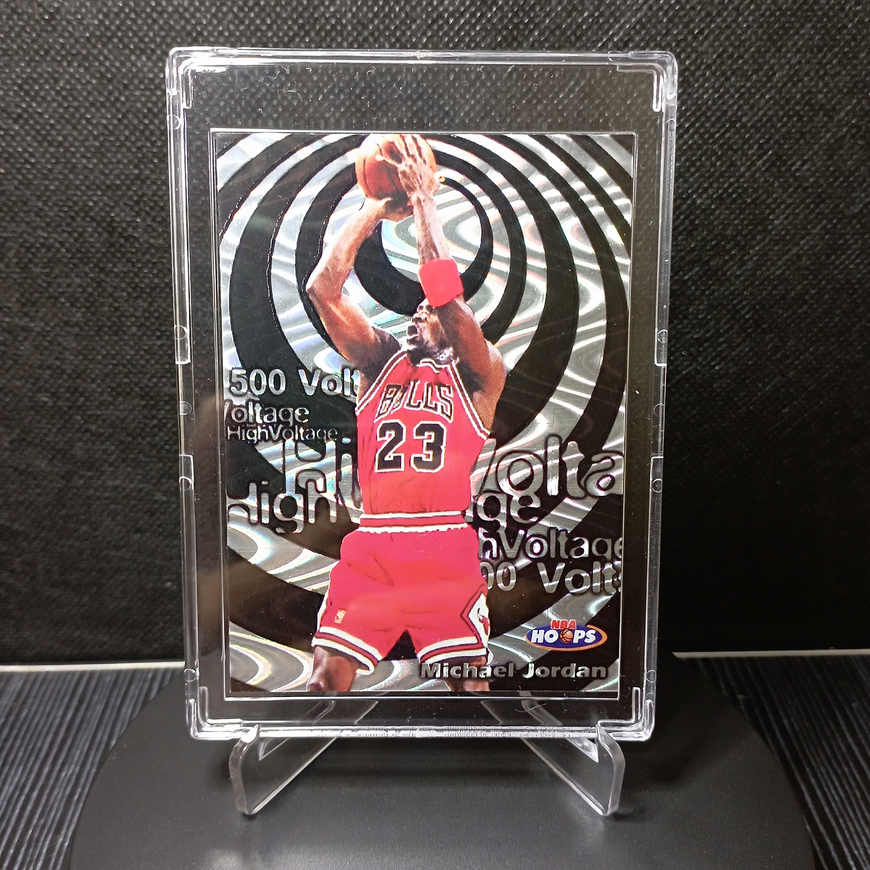 1997 Custom Basketball Card Hoops High Voltage #14 - Michael Jordan