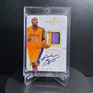 Facsimile Autographed Kobe Bryant #24 Los Angeles LA Purple Reprint Laser  Auto Basketball Jersey Size Men's XL