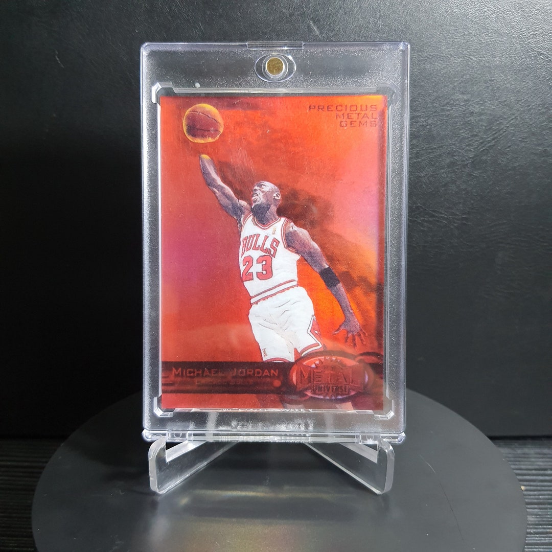 1998 Custom Basketball Card Metal PMG Red 23 Michael Jordan - Etsy