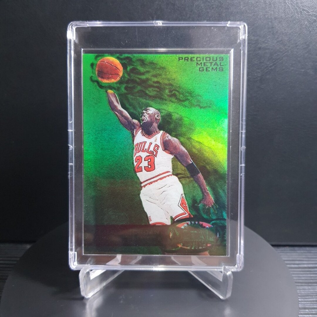 1998 Custom Basketball Card Metal PMG Green 23 Michael - Etsy