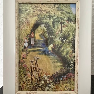 Beautiful Ladybird books art print with frame ‘A Lane in Midsummer’ 1945