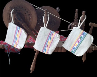 Handwoven Linen Makeup Bag, Authentic Cosmetic Bag, Sustainable Linen Makeup Pouch, Zipper Pouch, Toiletry Bag Women, Zipped Pencil Pouch