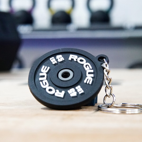 OLYMPIC PLATE GYM Keyring // Gym Gift, Key chain // Gift for him // Key Chain // Bodybuilding Gifts // Gym Keyring // Fitness