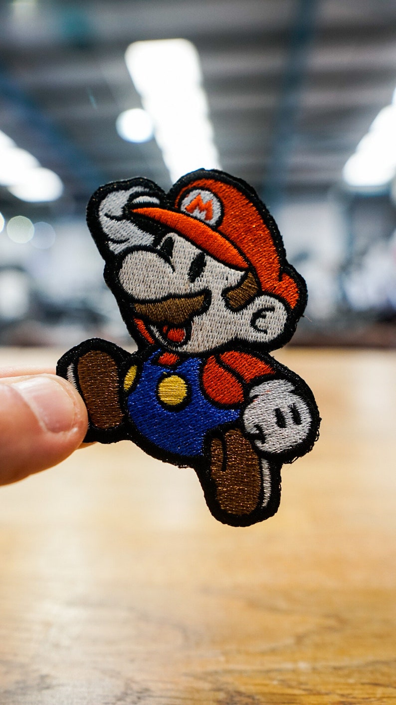 SUPER MARIO BAG Patch Cute Velcro Patch for Gym Bag Tactical Weight