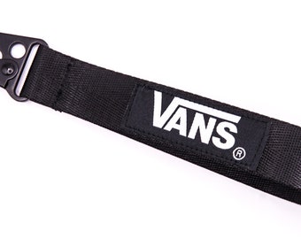 Vans Black Lanyard Correa para la muñeca Llavero Llavero Monopatín BMX