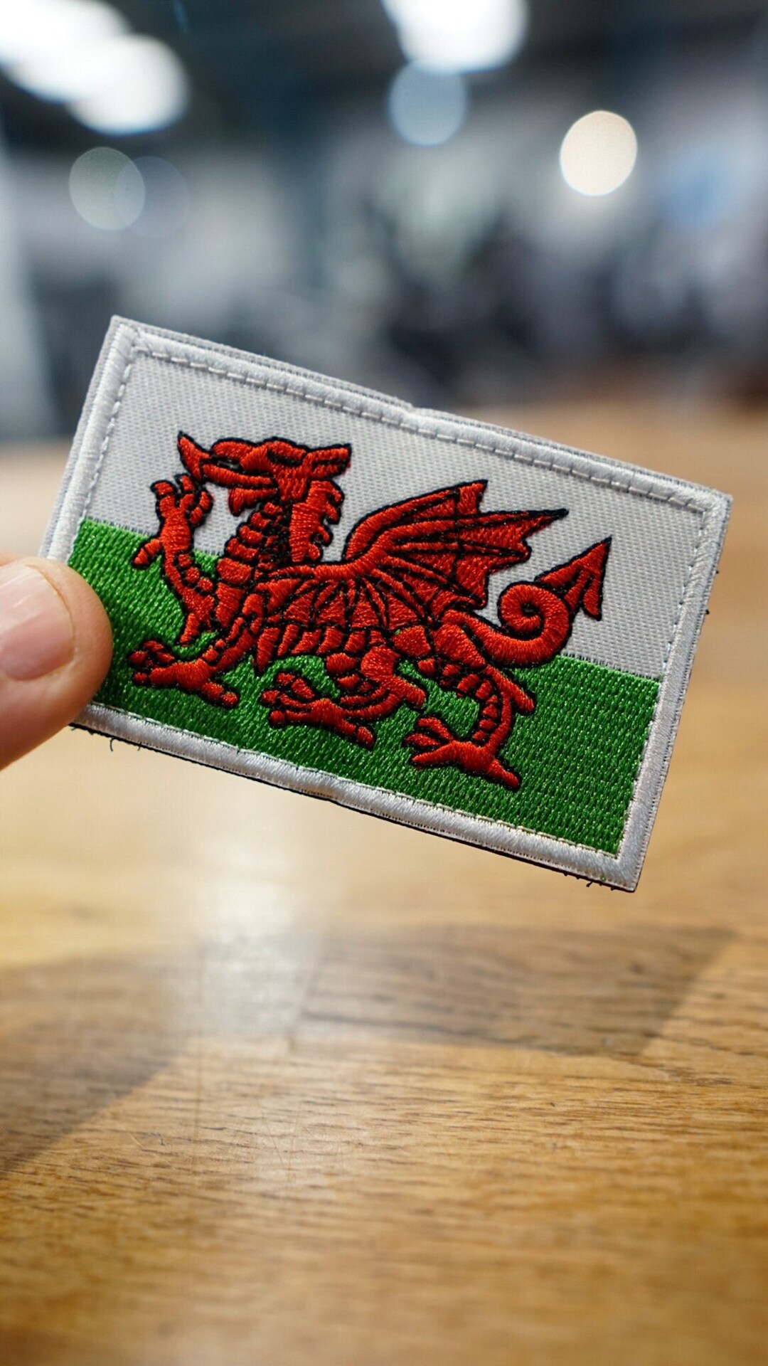 FLAG BAG PATCH Wales and Great Britain Cute Velcro Patch for Gym Bag