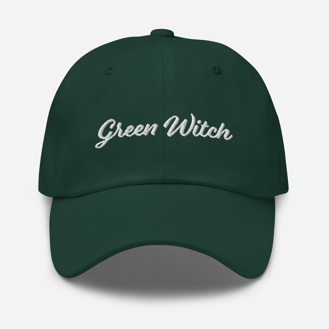 Green Witch Hat Green Witch Ballcap Witchy Hat Witch Hat Etsy
