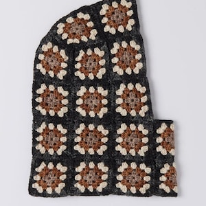 Pasamontañas de ganchillo, Pasamontañas cuadrado de abuela, Pasamontañas, Pasamontañas hecho a mano, Pasamontañas de punto, Gorro de invierno de ganchillo