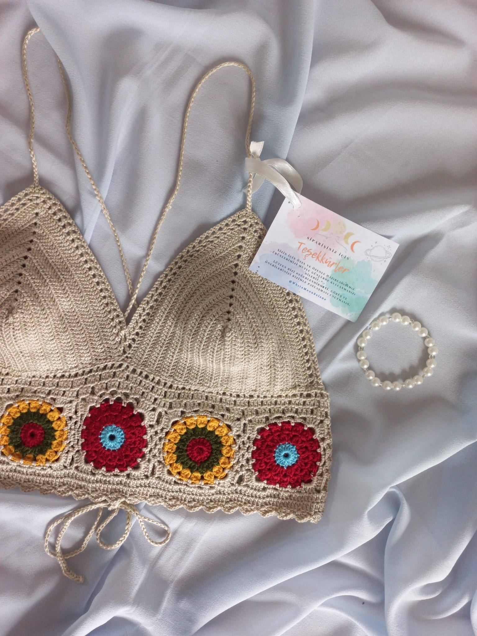 Charming Crochet Bloom Top