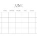 Blank Monthly Calendar Printable PDF Blank Calendar Monday - Etsy