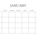 Blank Monthly Calendar Printable PDF Blank Calendar Monday - Etsy