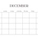 Blank Monthly Calendar Printable PDF Blank Calendar Monday - Etsy