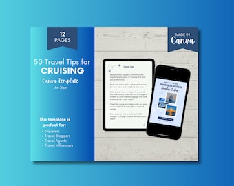 Cruise Travel Tips Guide | Editable Canva Template (Digital Download)