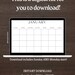 Blank Monthly Calendar Printable PDF Blank Calendar Monday - Etsy