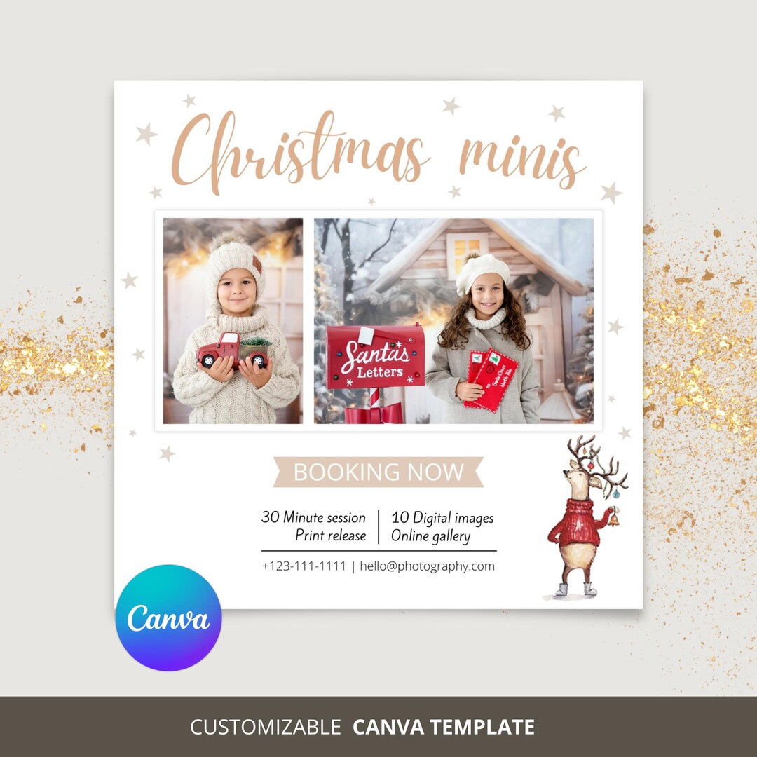 Christmas Minis Session Template Holiday Mini Session Template ...
